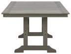 Visola - RECT Dining Table w/Umb OPT - Gray