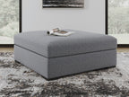 Bealton - Oversized Accent Ottoman - Salt And Pepper