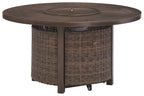 Paradise Trail - Round Fire Pit Table - Medium Brown