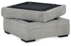 Casselbury - Ottoman With Storage - Cement