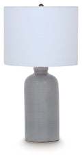 Wimlow - Ceramic Table Lamp - Gray Blue