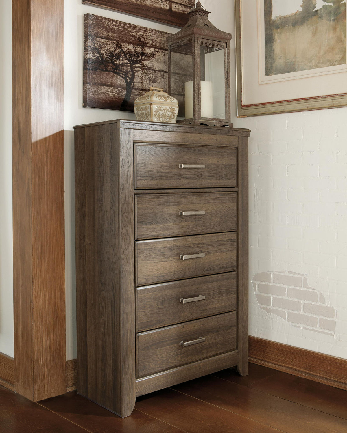 Juararo - Five Drawer Chest - Dark Brown