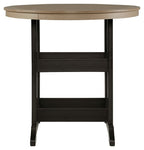 Fairen Trail - 5 Pc. - Dining Set with 4 Chairs - Black / Driftwood