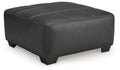 Brixley Pier - Oversized Accent Ottoman - Graphite