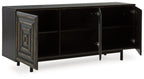 Fair Ridge - Accent Cabinet - Distressed Black