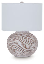 Vien - Terracotta Table Lamp - Distressed White