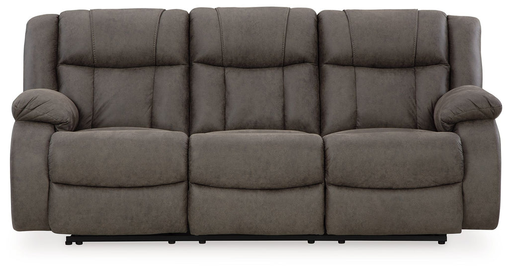 First Base - Reclining Sofa - Gunmetal