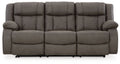 First Base - Reclining Sofa - Gunmetal