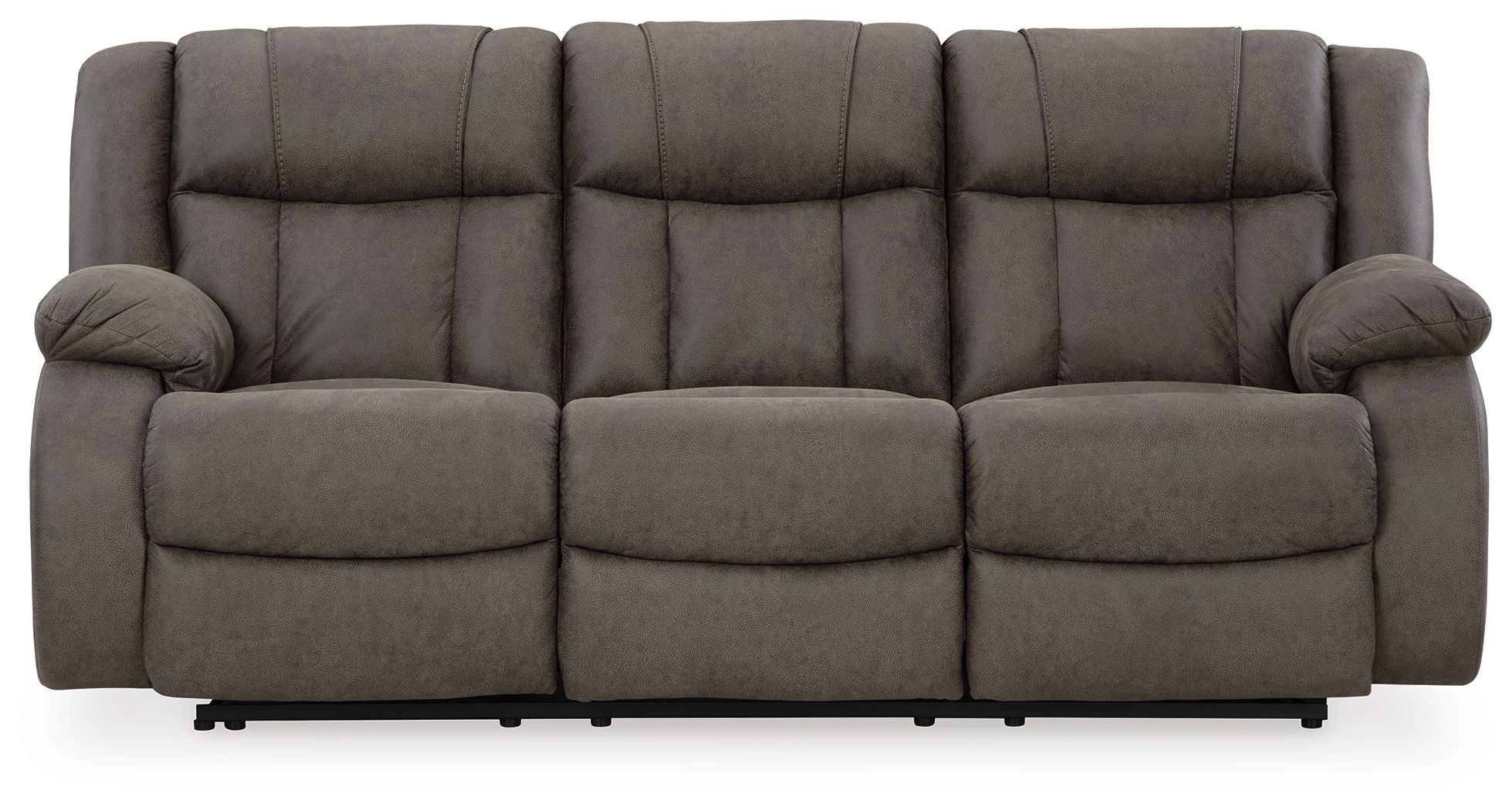 First Base - Reclining Sofa - Gunmetal
