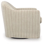 Valwick - Swivel Accent Chair - Cream / Brown