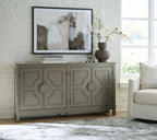 Darlock - Accent Cabinet - Warm Gray