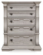 Bruchandi - Five Drawer Chest - Antique White
