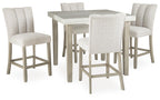 Larawyn - 5 Pc. - Counter Height Dining Table And 4 Barstools - Bisque