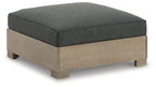 Citrine Park - Ottoman With Cushion - Brown