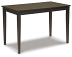 Kimonte - Rectangular Dining Room Table - Dark Brown