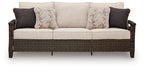 Monterey Point - Sofa With Cushion - Dark Brown