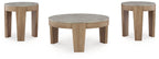 Guystone - Occasional Table Set (Set of 3) - Light Brown