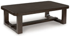 Breckington - Rectangular Cocktail Table - Dark Brown