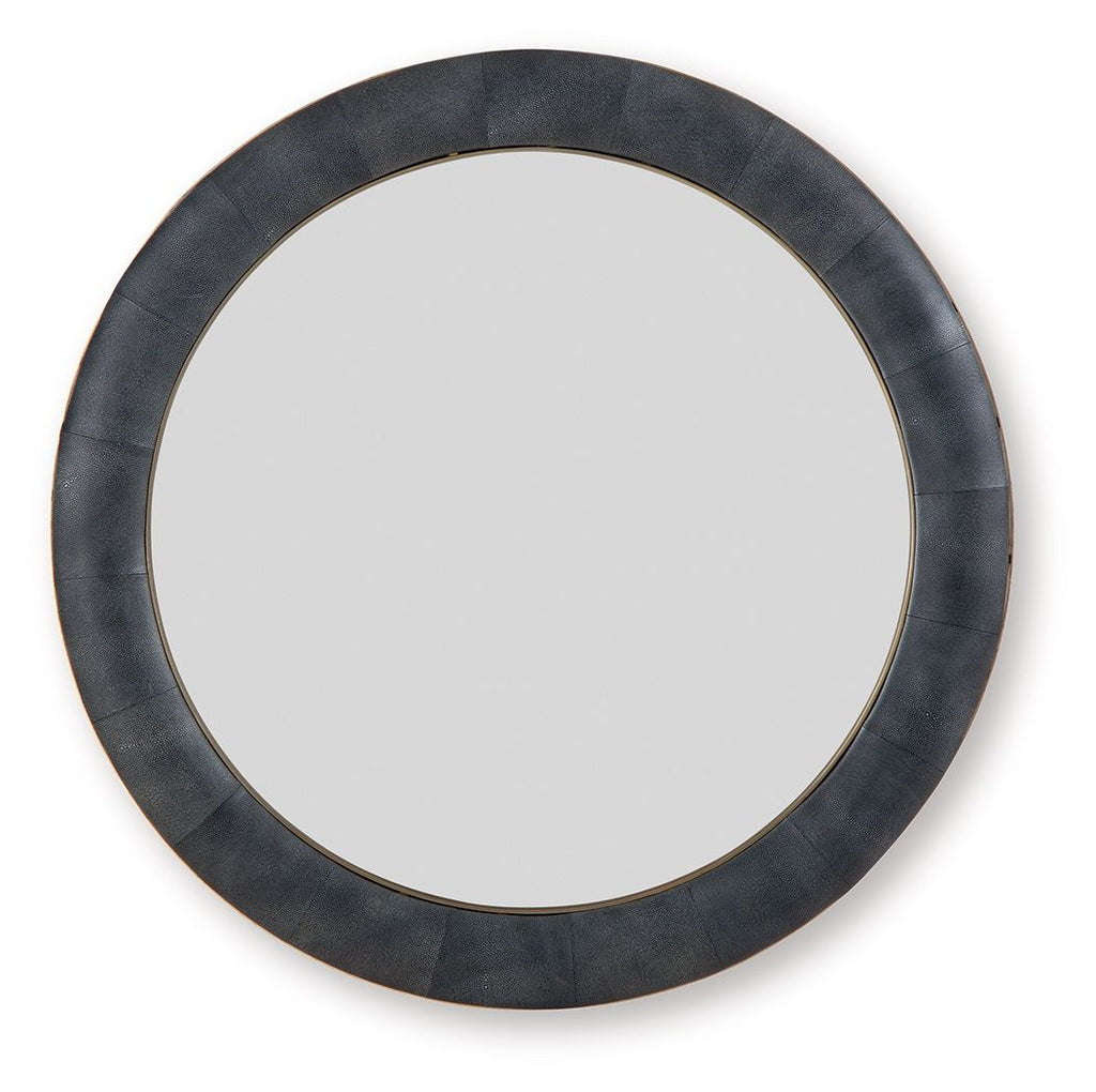 Corinsworth - Accent Mirror - Charcoal / Brass Finish