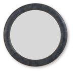 Corinsworth - Accent Mirror - Charcoal / Brass Finish