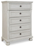 Robbinsdale - Five Drawer Chest - Youth - Antique White