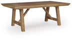 Ridgester - Rectangular Dining Room Extension Table - Light Brown