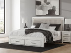 Zuraleus - Upholstered Panel Platform Storage Bed