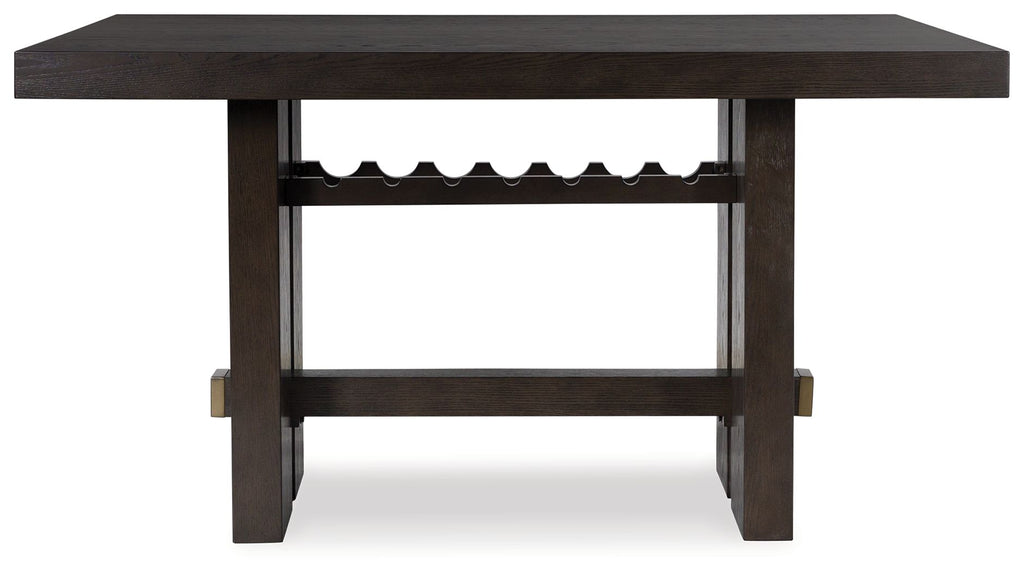 Burkhaus - Rectangular Dining Room Counter Table - Dark Brown
