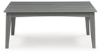 Cove Beach - Rectangular Cocktail Table - Gray