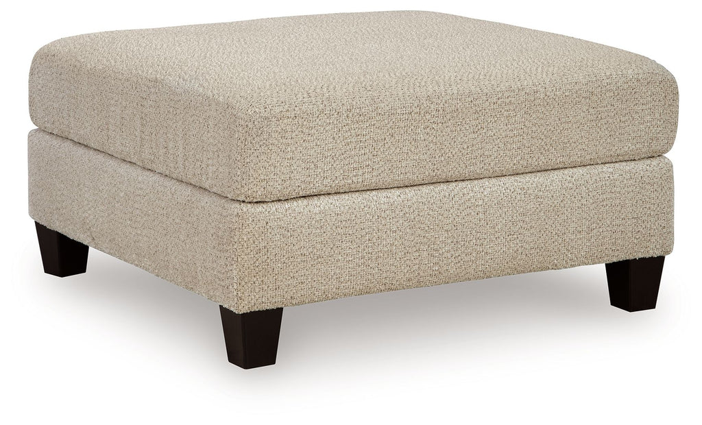 Steelwater Retreat - Oversized Accent Ottoman - Latte