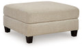 Steelwater Retreat - Oversized Accent Ottoman - Latte