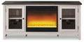 Dorrinson - TV Stand With Fireplace Insert