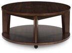Korestone 2 - Round Cocktail Table - Dark Brown