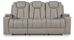 Elevate Edges - Reclining Sofa With Drop Down Table - Coin