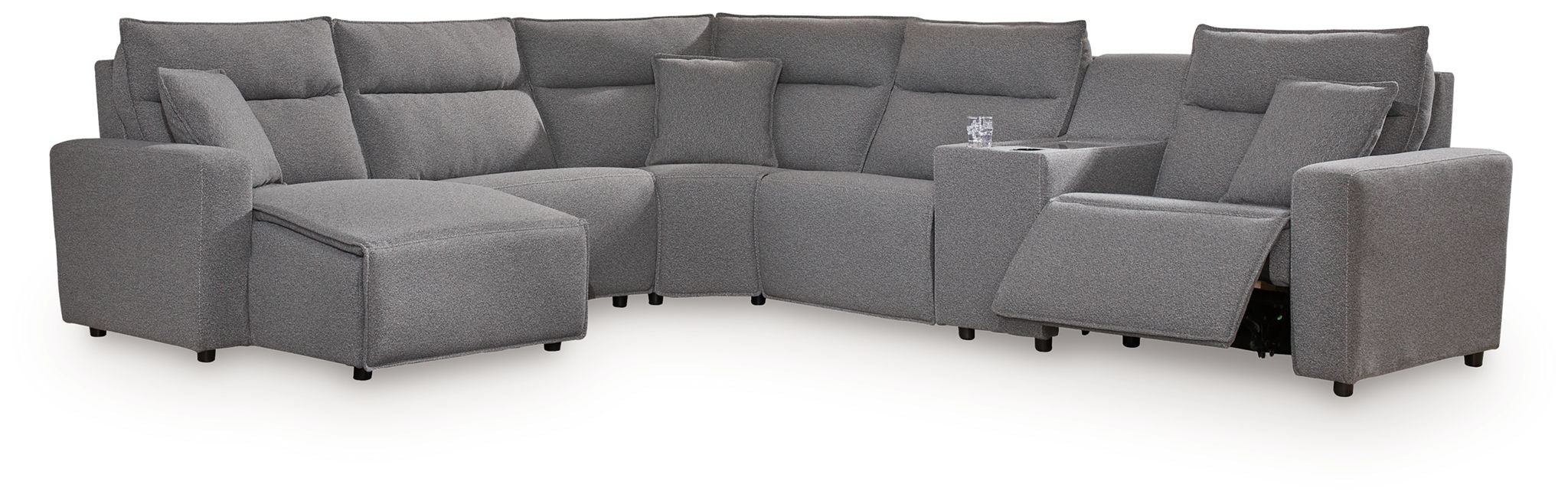 Modmax II - Reclining Sectional - Salt And Pepper