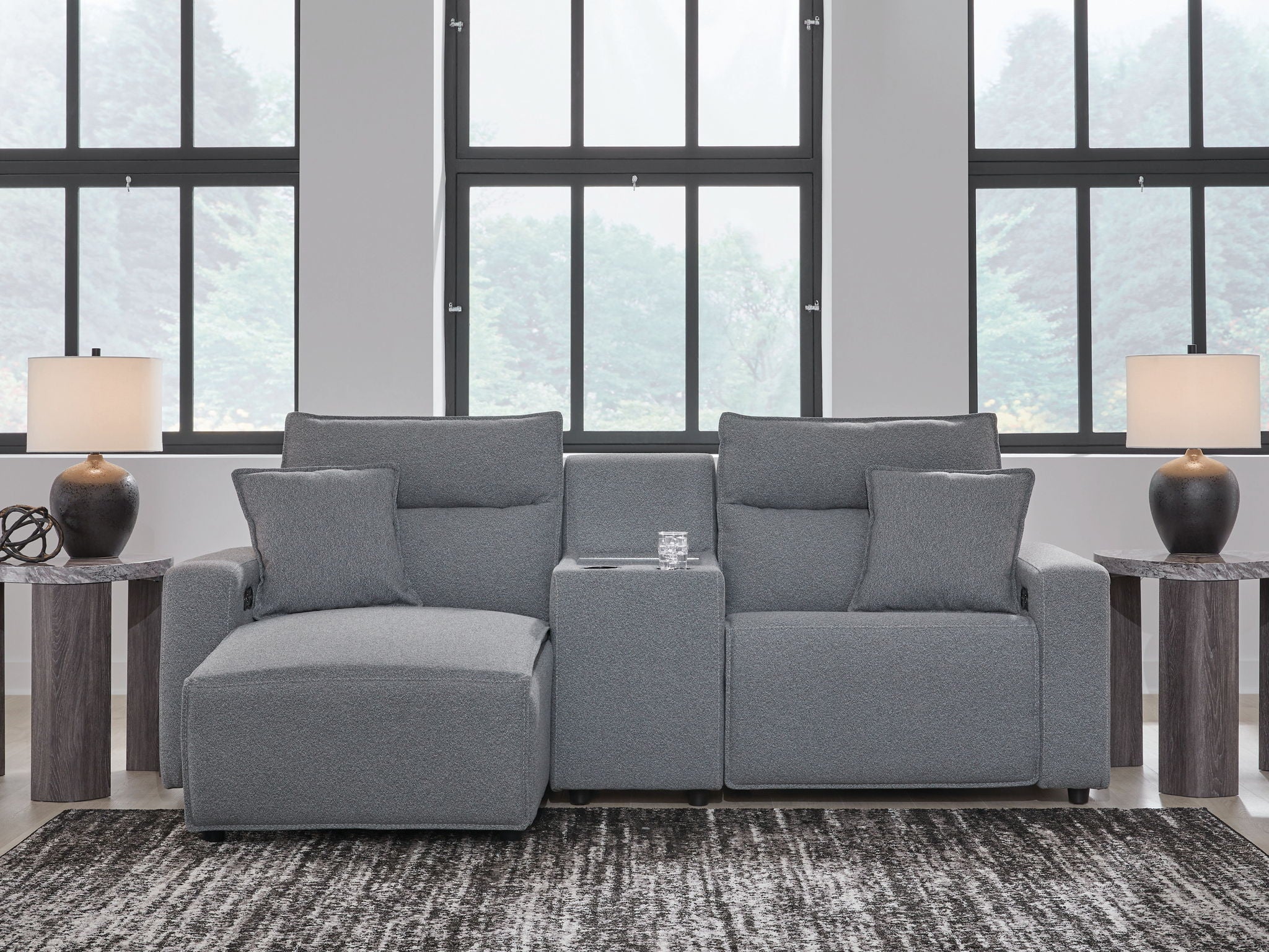 Modmax II - Reclining Sectional - Salt And Pepper