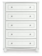 Kozlani - Five Drawer Chest - White