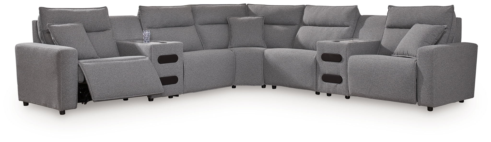Modmax II - Reclining Sectional - Salt And Pepper