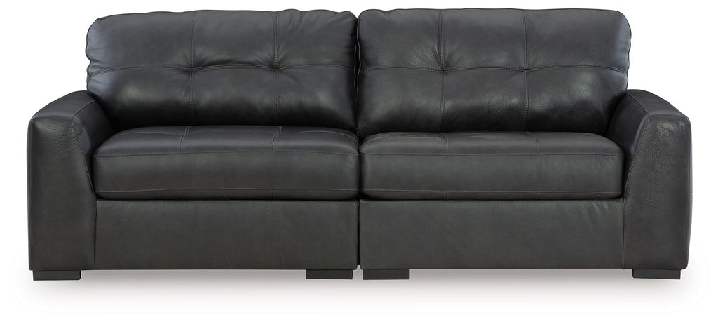 Brindley Pier - 2-Piece Sectional Loveseat - Fog