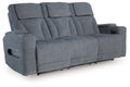Studio Cave - Power Reclining Sofa - Steel