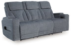 Studio Cave - Power Reclining Sofa - Steel