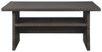 Easy Isle - RECT Multi-Use Table - Dark Brown / Beige