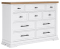 Ashbryn - Dresser - White / Natural