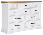 Ashbryn - Dresser - White / Natural