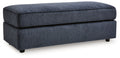 Albar Place - Oversized Accent Ottoman - Cobalt