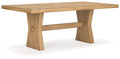 Galliden - Rectangular Dining Room Table - Light Brown