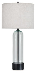 Kerrbrook - Glass Table Lamp - Clear / Black