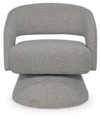 Nashkins - Swivel Accent Chair - Pebble