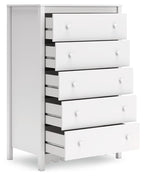 Hallityn - Five Drawer Chest - White