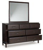 Vanmore - Dresser And Mirror - Dark Brown